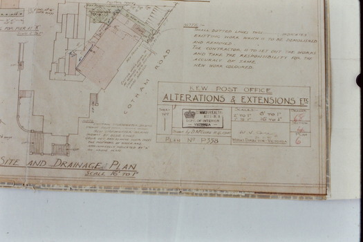 Architectural Drawing: New Public Offices, Kew