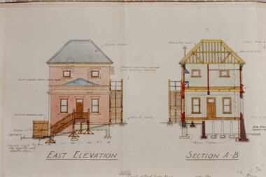 Architectural Drawing: New Public Offices, Kew