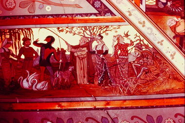 Section of the mural in the Drawing Room of South Esk (formerly 'Ordsall')