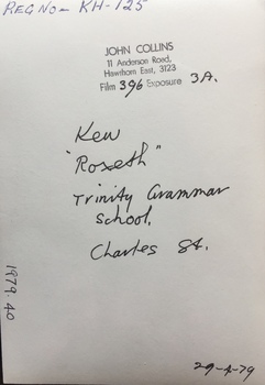  1979.40 'Roxeth', Trinity Grammar School