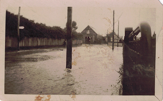 Flooded street