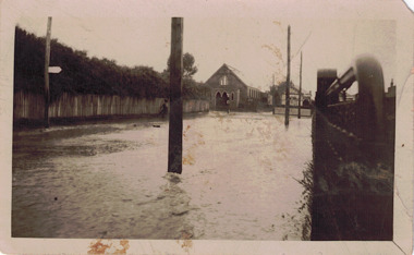 Flooded street