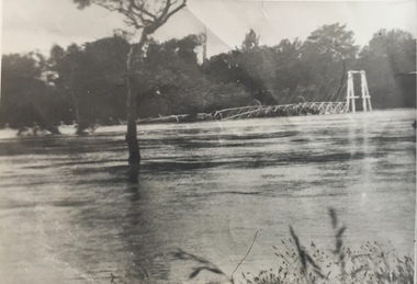 Kane's Bridge destroyed by the 1934 Flood