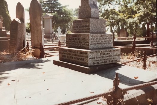 Hindson family grave, Boroondara General Cemetery