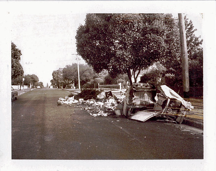 Unburnable waste in a street within the City of Kew