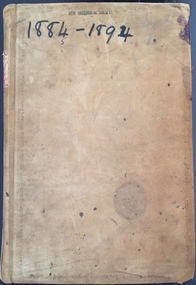 Cover - National Bank of Australasia Kew Signature Book 1884-1894