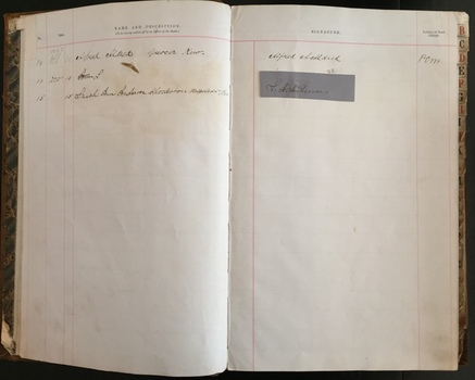 National Bank of Australasia Kew Signature Book 1884-1894