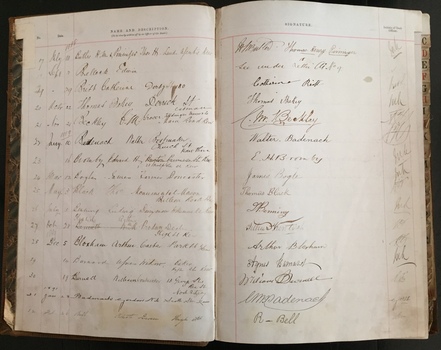 National Bank of Australasia Kew Signature Book 1884-1894