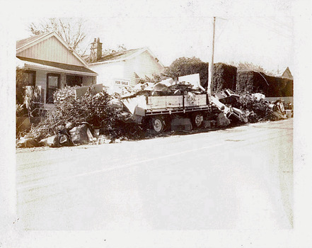 Unburnable hard waste rubbish and trailers in the City of Kew