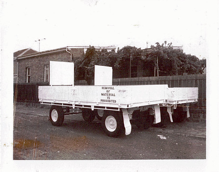 Unburnable hard waste rubbish trailers in the City of Kew