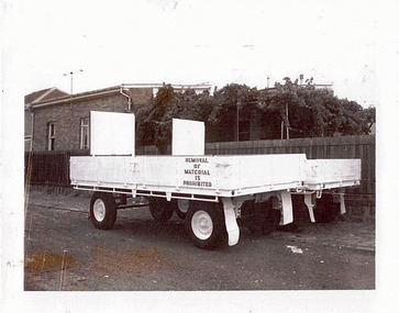Unburnable hard waste rubbish trailers in the City of Kew
