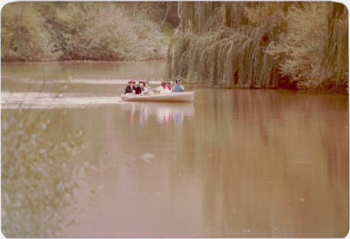 Re-enactment of Charles Grimes' survey party during a Festival of Kew