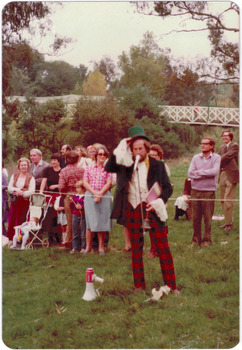 Re-enactment of Charles Grimes' survey party during a Festival of Kew