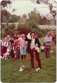 Re-enactment of Charles Grimes' survey party during a Festival of Kew