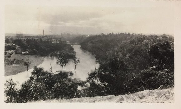Yarra River in flood at Studley Park