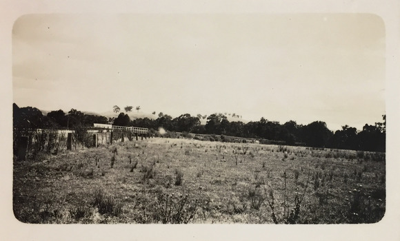 Rural landscape and bridge