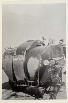 City of Kew steamroller and workers
