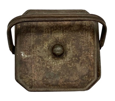 Biscuit tin owned by the Rogers family