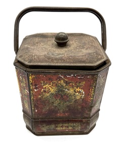 Biscuit tin owned by the Rogers family