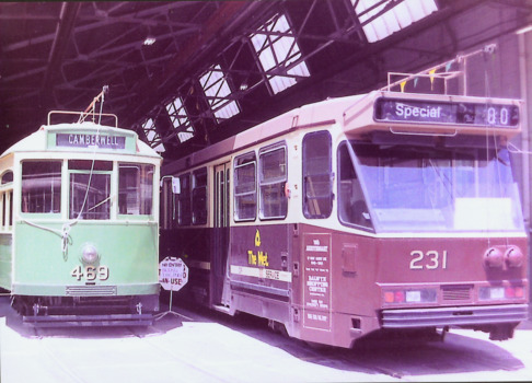 Y Class 469, A Class 231 in heritage colours of the M&MTB