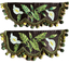 Pair of hand embroidered pelmets