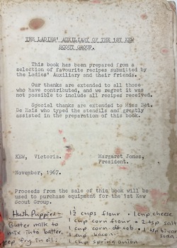 1st Kew Scout Group : Recipe Book