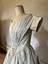 Grey silk wedding dress