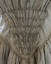 Grey silk wedding dress