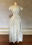 Grey silk wedding dress