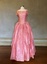 Pink silk evening dress
