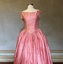 Pink silk evening dress