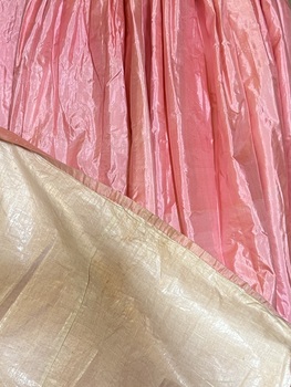Pink silk evening dress