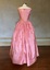 Pink silk evening dress