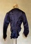 Midnight blue silk and velvet bodice