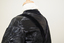 Black moiré silk faille day dress