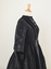 Black moiré silk faille day dress
