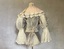Grey silk and lace bodice
