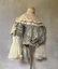 Grey silk and lace bodice