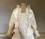 Ivory silk and satin wedding dress and jacket