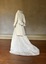 Ivory silk and satin wedding dress and jacket