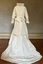Ivory silk and satin wedding dress and jacket
