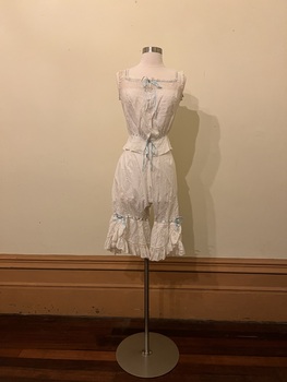 Exhibition - Fashion in the Age of Elegance 1840-1900. Underwear of Margaret Grace Burland. Morning Room, Villa Alba Museum, 2023
