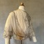 Ivory silk and lace wedding dress [bodice]