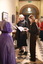 Exhibition - Fashion in the Age of Elegance 1840-1900. Costume of Caroline Michel. Entrance Hall, Villa Alba Museum, 2023. L-R. Danielle Whitfield, Katie Somerville, Andrew Dixon, Charlotte Botica, Desley Reid, Judith Scurfield.