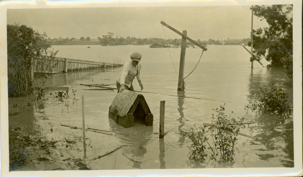 Flooding of the Yarra River in North Kew