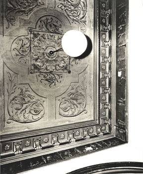 Entrance hall ceiling , 'Villa Alba', Walmer Street [Kew]