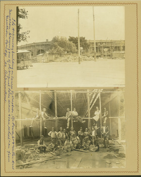 Hawthorn Tram Depot during construction