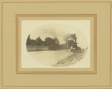 Removal of the Hawthorn horse tram line in Riversdale Road