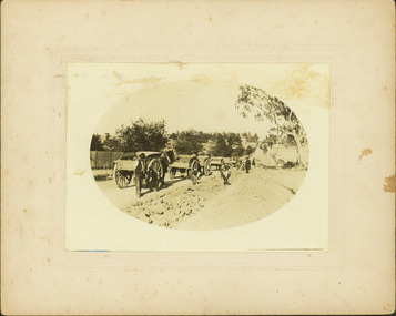 Construction of the electric tram line in Riversdale Road, Camberwell