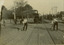Electric tram line construction in Cotham Road, Kew